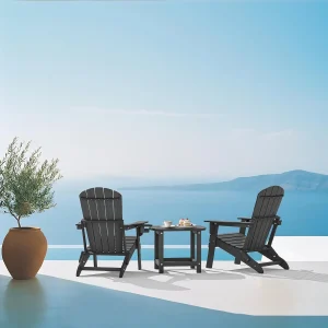 Adirondack Chair Textured with Cup Holder